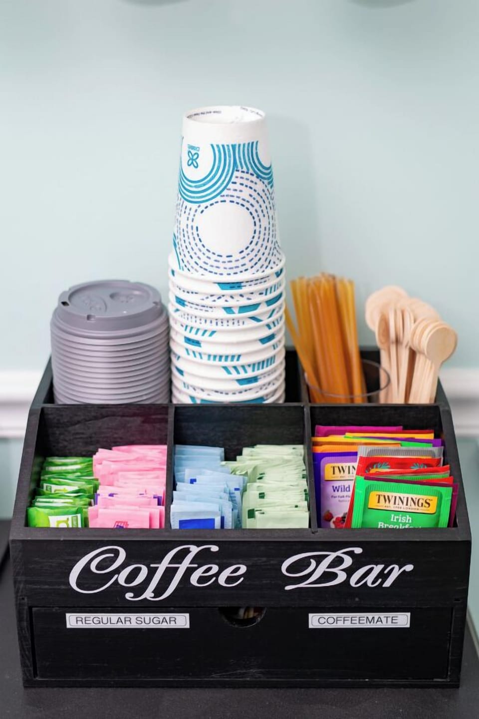 Lots of sugar and tea options as well!