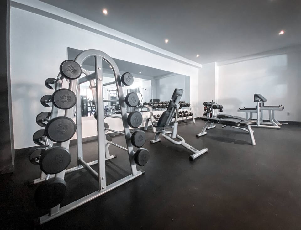 Gym — Conveniently located just one level above this condo