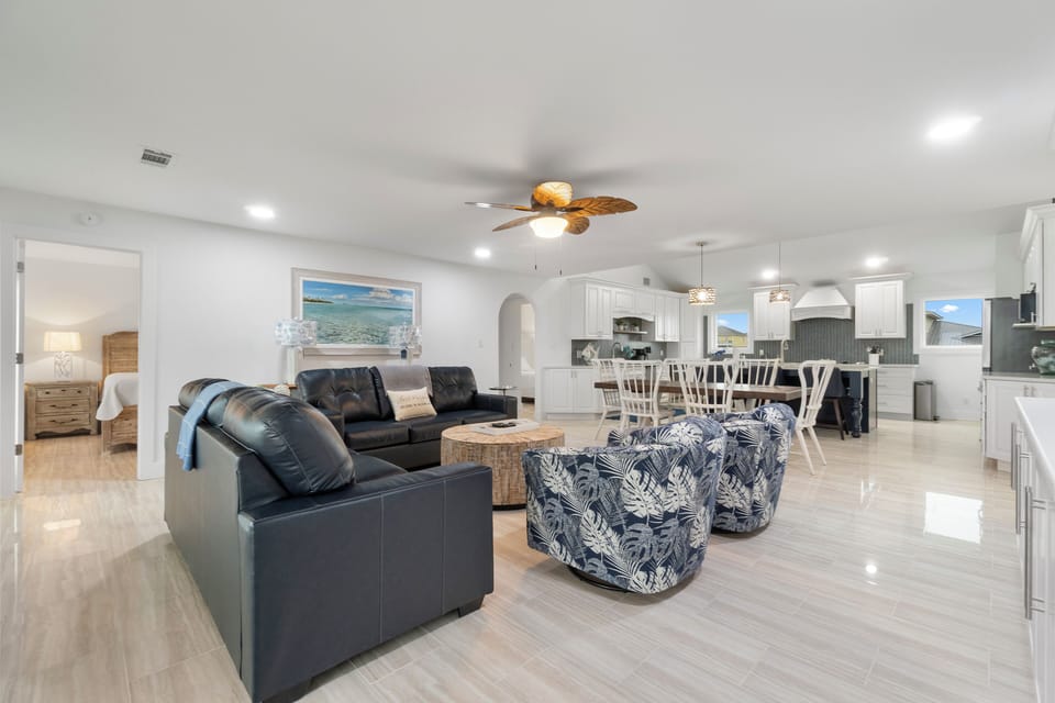 Plenty of seating in the living room