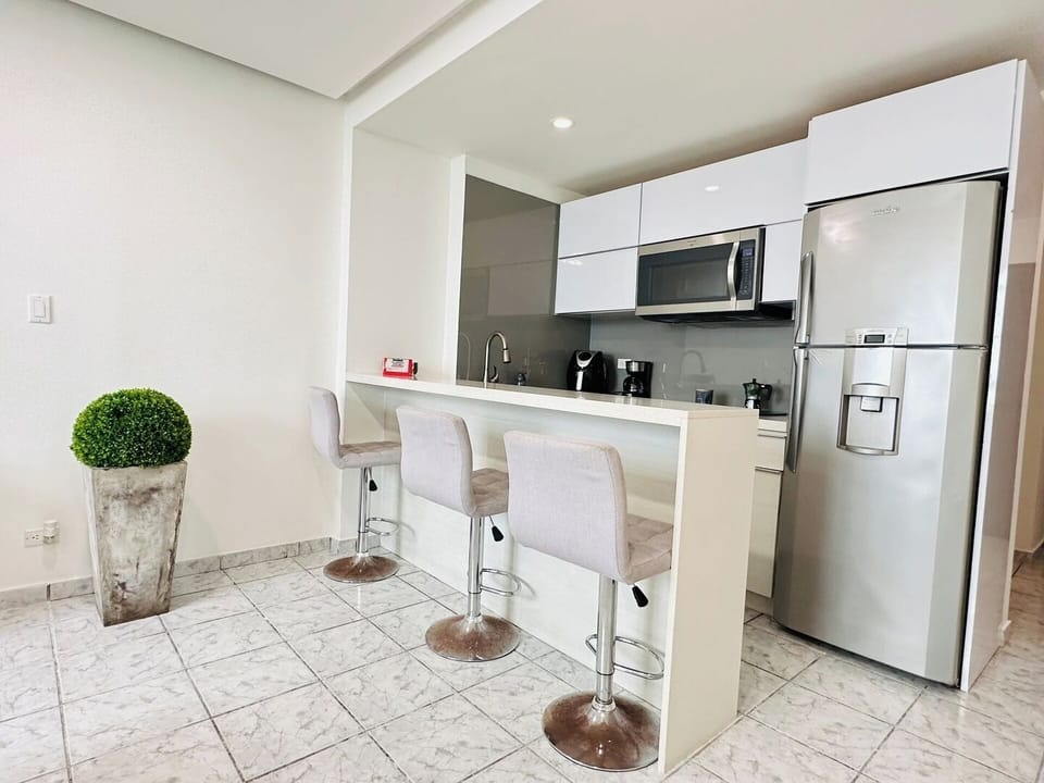 Kitchen and counter