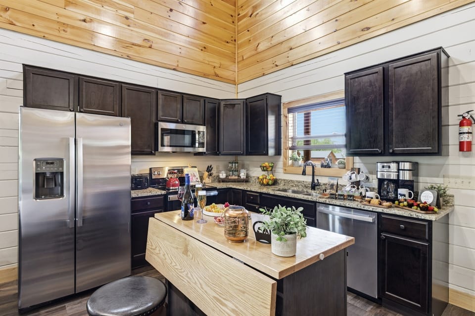 Kitchen Island with Storage and Extra Seating