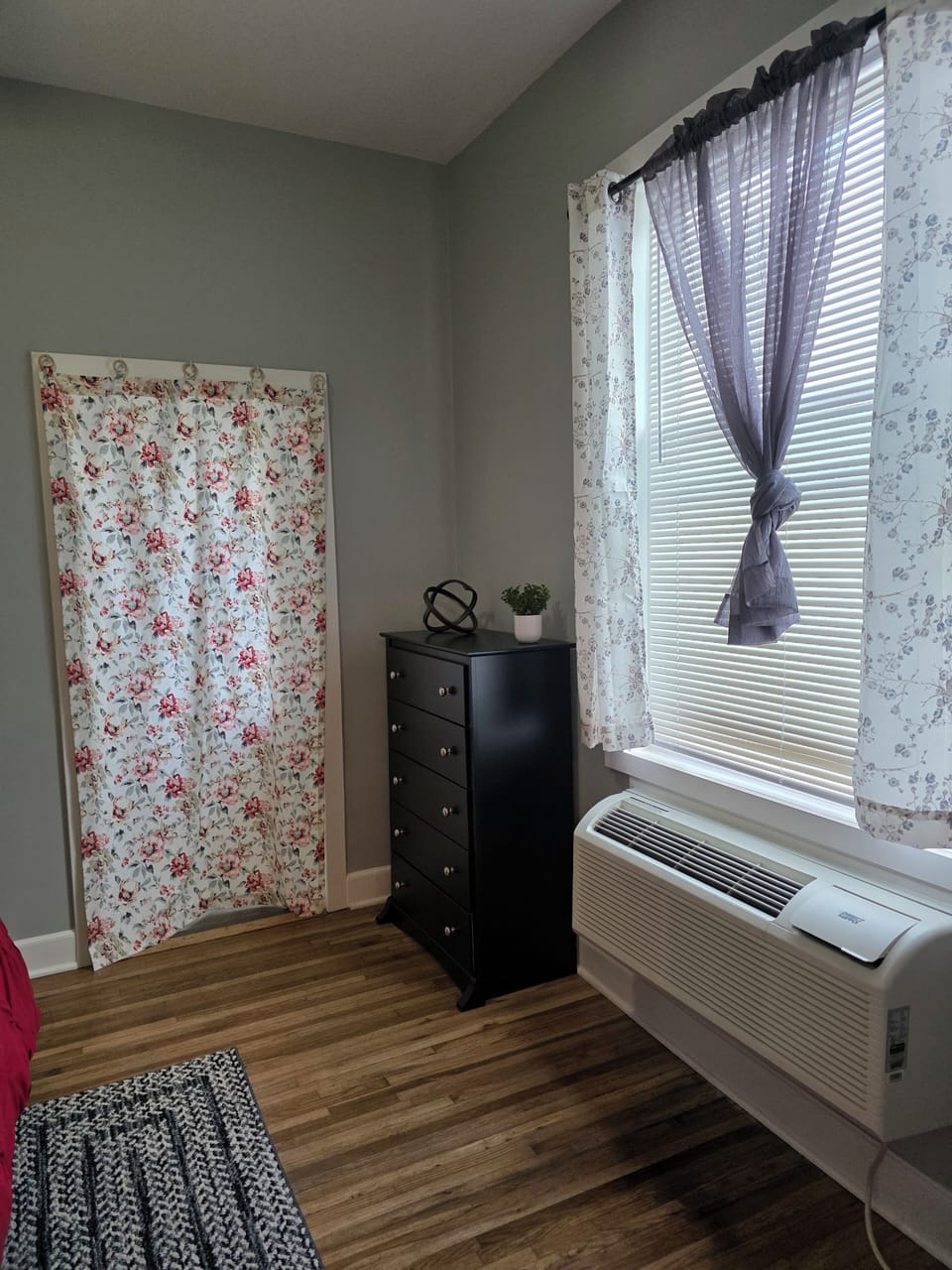 This is the view with the Privacy curtain closed.