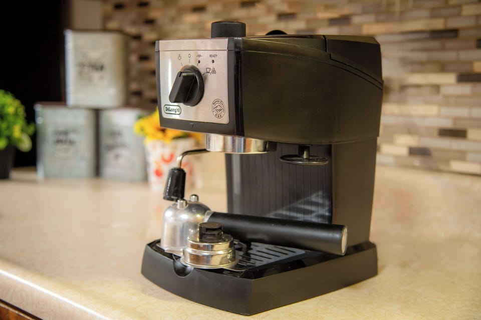 Fully stocked kitchen for all the coffee lovers! 