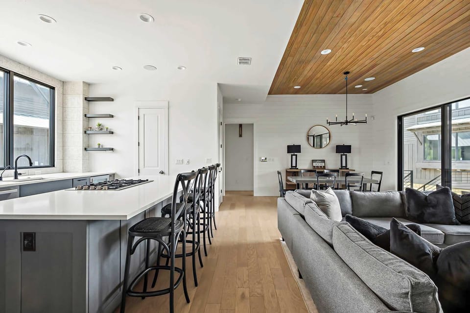 Full Kitchen and Living Room