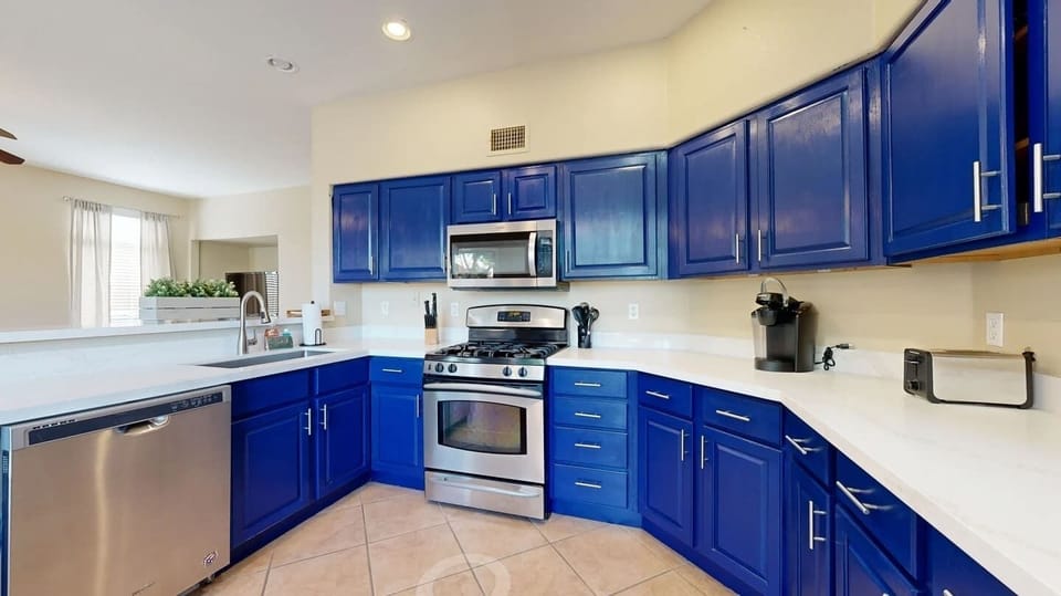 Our fully stocked kitchen