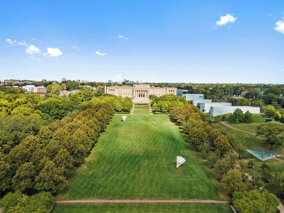 Sweeping green views overlooking the lawn across from the Nelson-Atkins Museum of Art, just steps from your front door.