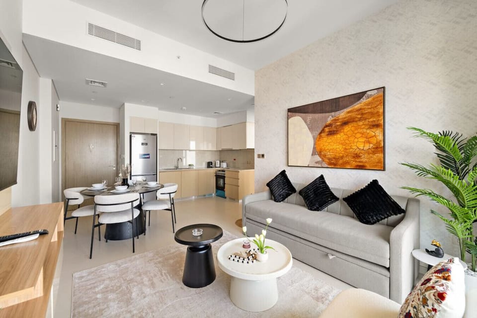 Chic Living Space: A stylish retreat with modern furnishings and inviting vibes awaits you!