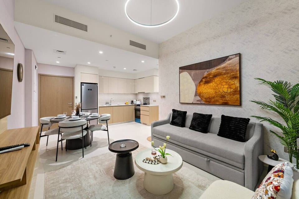 Living Room: Stylish space with elegant decor, perfect for relaxing or entertaining!