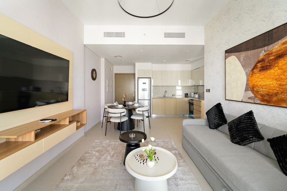 Living Room: Bright space with stylish decor, perfect for relaxation and entertaining!