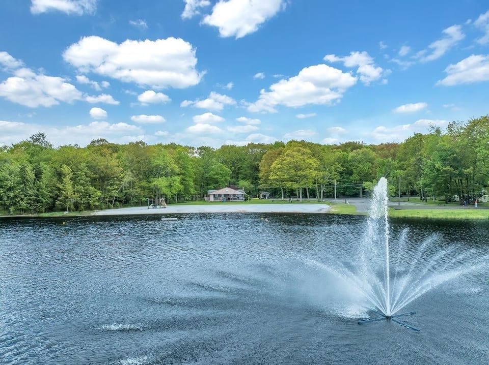 Beautiful lake just steps away from the house