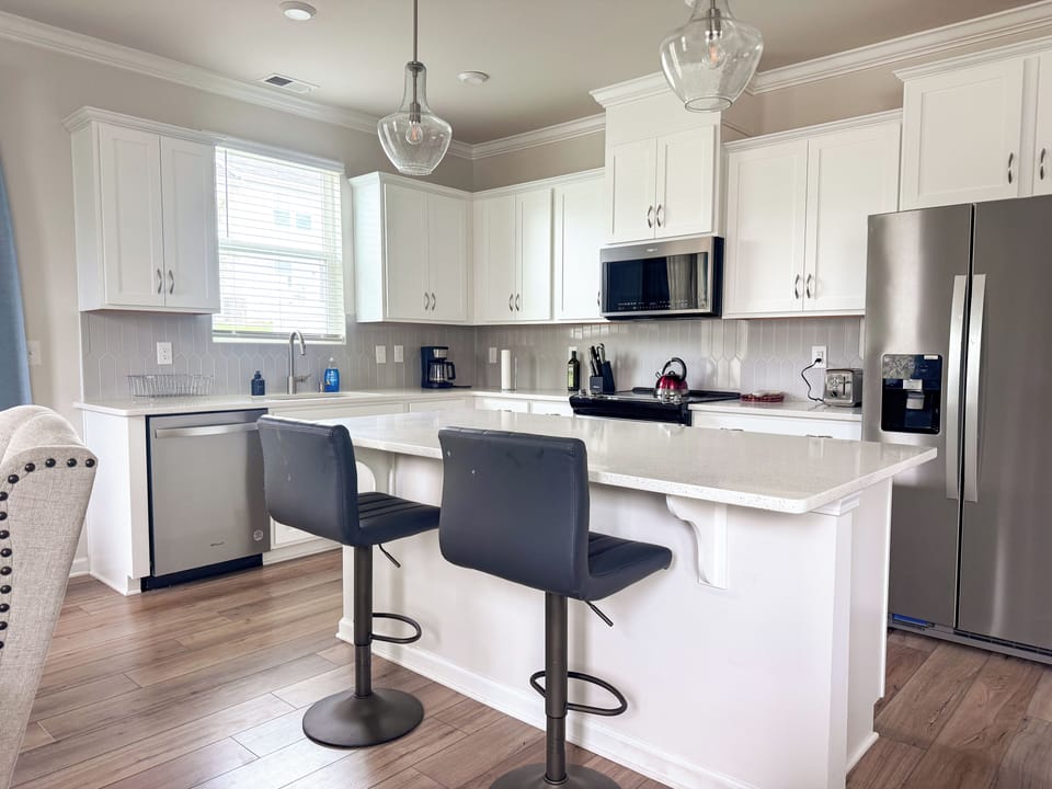 Fully-equipped kitchen with walk-in pantry