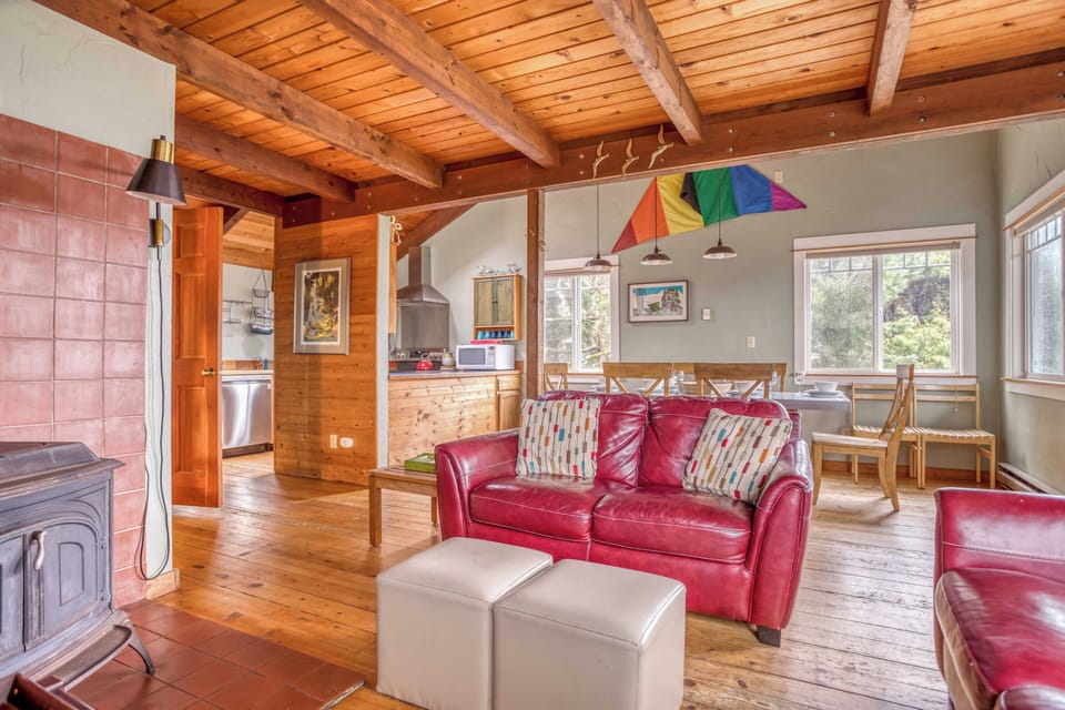 Living Room with Dining Area View