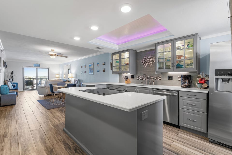 Large kitchen island