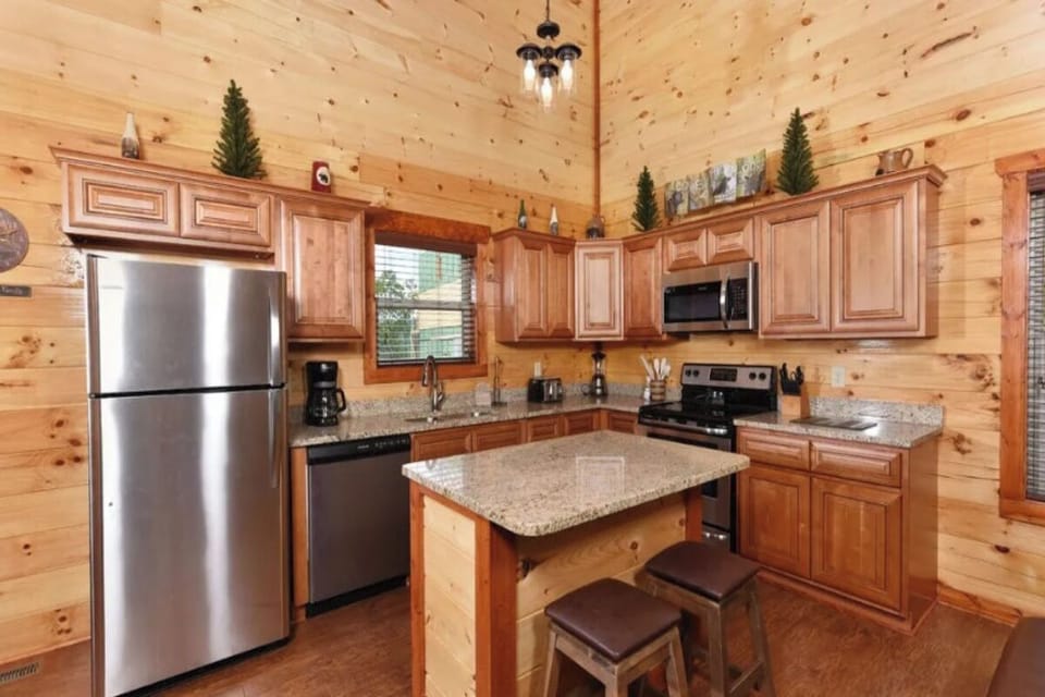 Sherwood Love To See You Again's fully-equipped kitchen