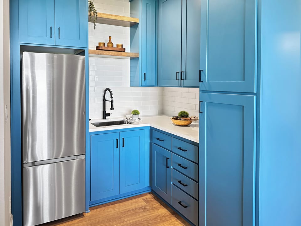 High style kitchenette.