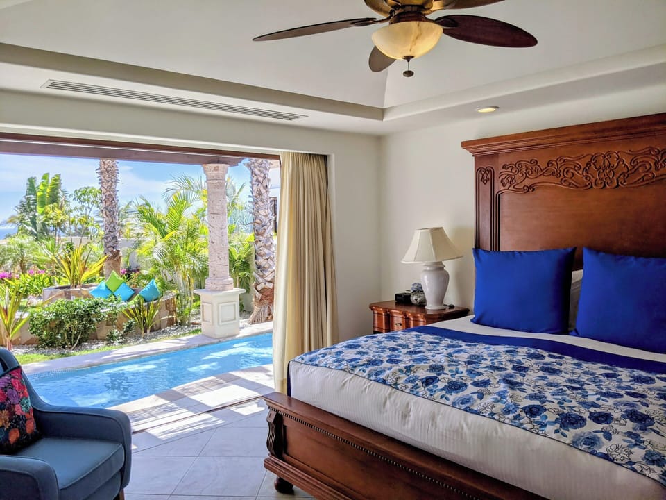 Bedroom 1/Master with water feature outside