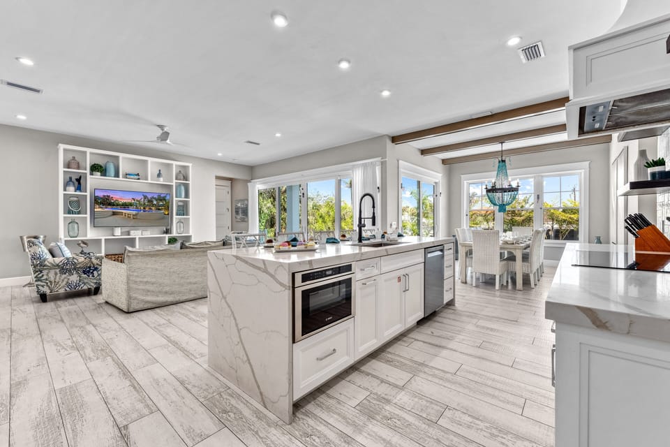 Show-It-All - kitchen, living room, and dining room.