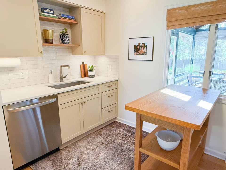 Fully-stocked kitchen