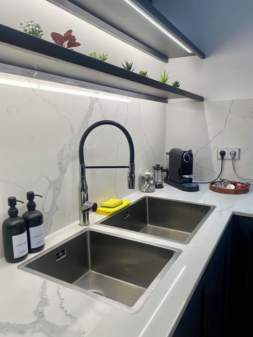 Kitchen - dish and hand soap, coffee, tea and sugar provided