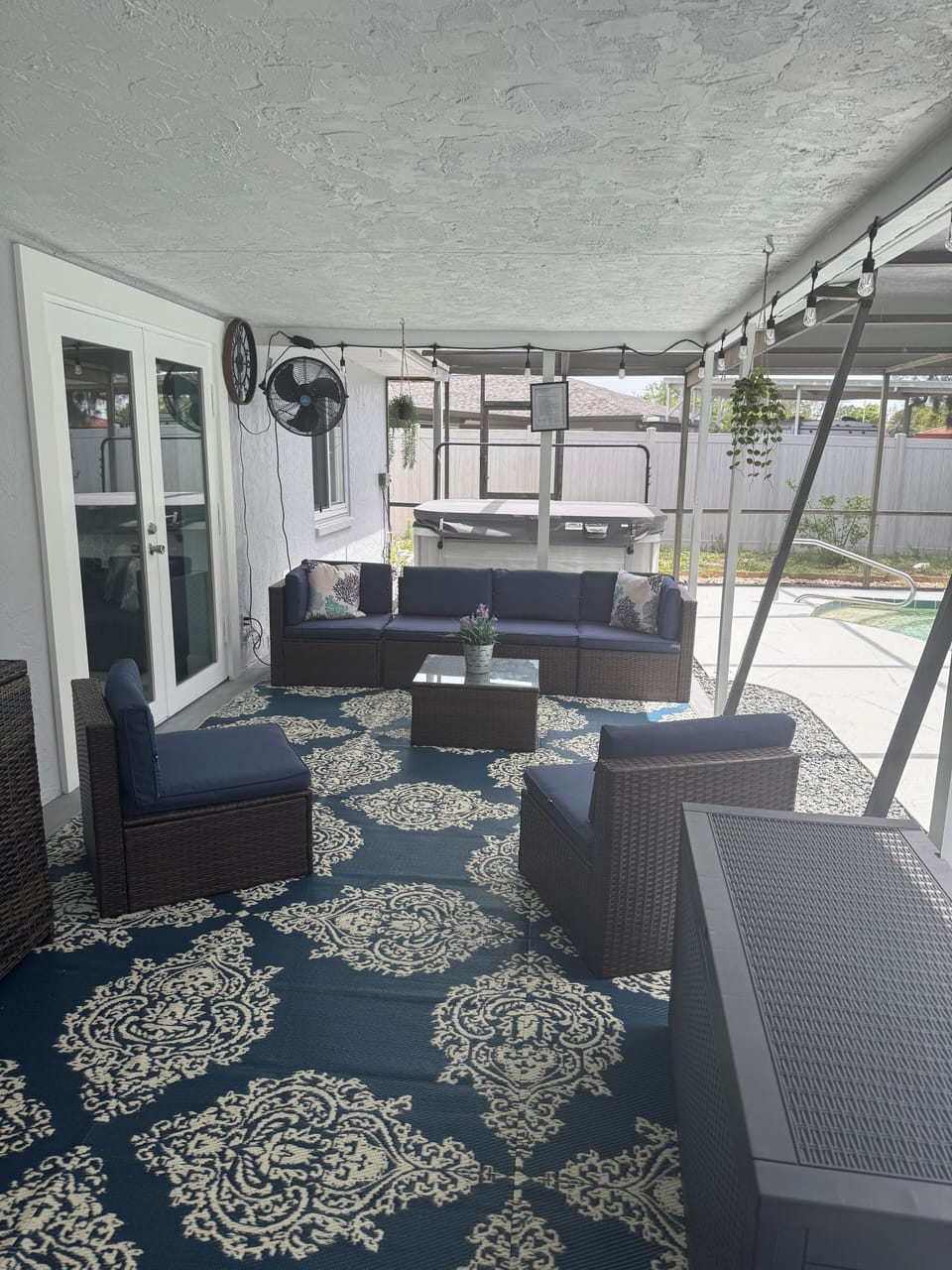 Lounge when you’re done swimming.