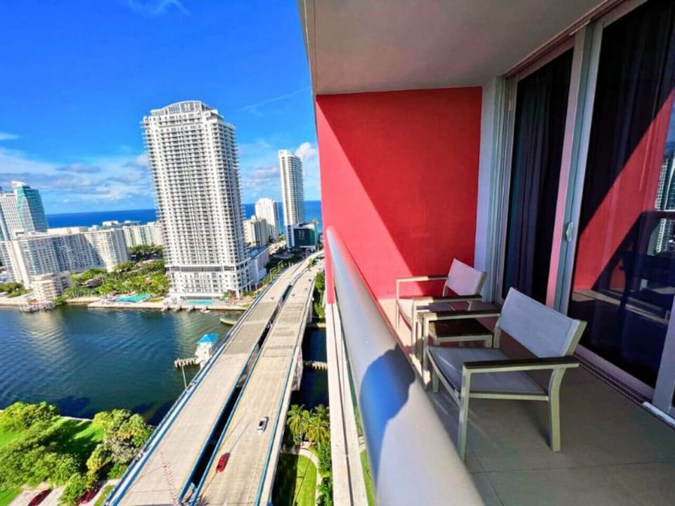 Stylish balcony with outdoor seating — ideal for sipping your morning coffee or unwinding at sunset.