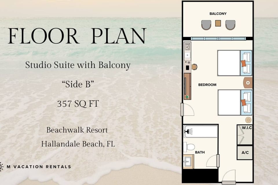 Floor plan layout of the unit for easy navigation.
