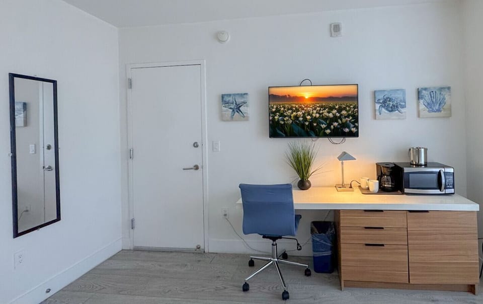 Studio with amenities