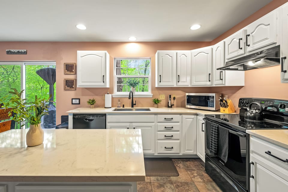Well-appointed kitchen with updated appliances.