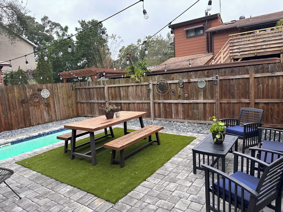 Backyard with Plunge Pool