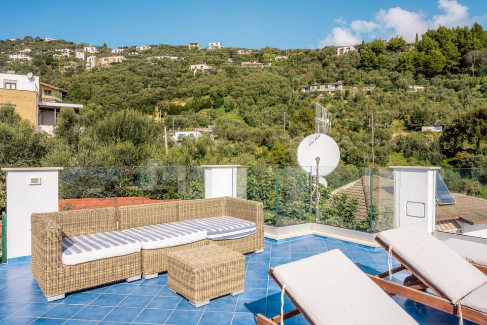 Nerano Bay Villa with Jacuzzi Rooftop Villa in Campania