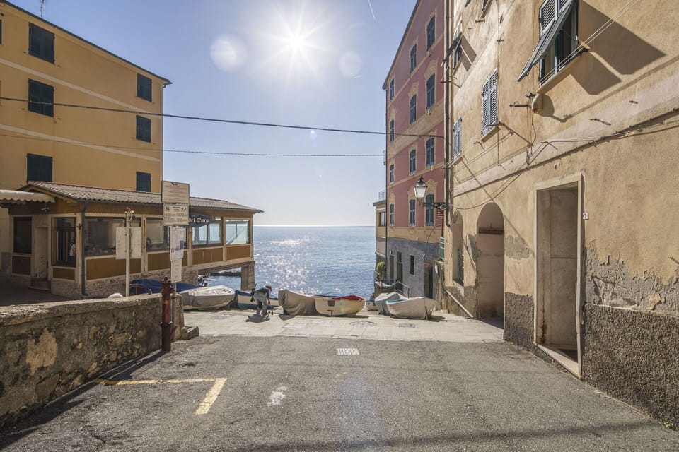 Town, Sea, Apartment, Balcony, Ocean, Walkway, Stairs