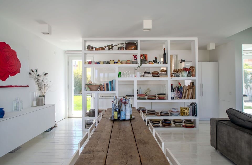 Furniture, Interior Design, Shelf, Flooring, Shelving, Wall, Floor, Wood, Ceiling, Room