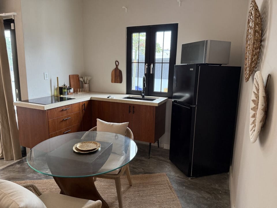 Dining area and kitchen
