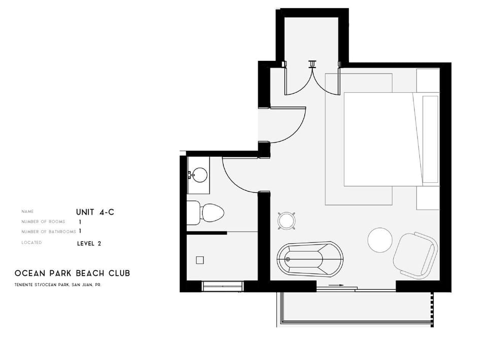 Studio 4c Floor plan
