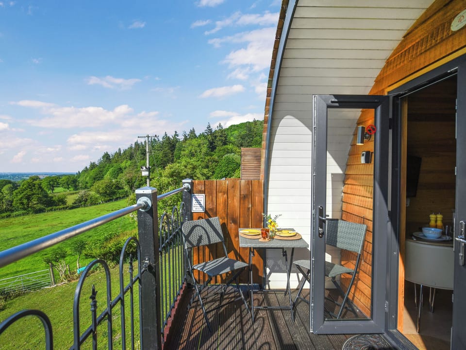 Terrace | Sunset Holiday Pod - Coppice Farm, Snailbeach