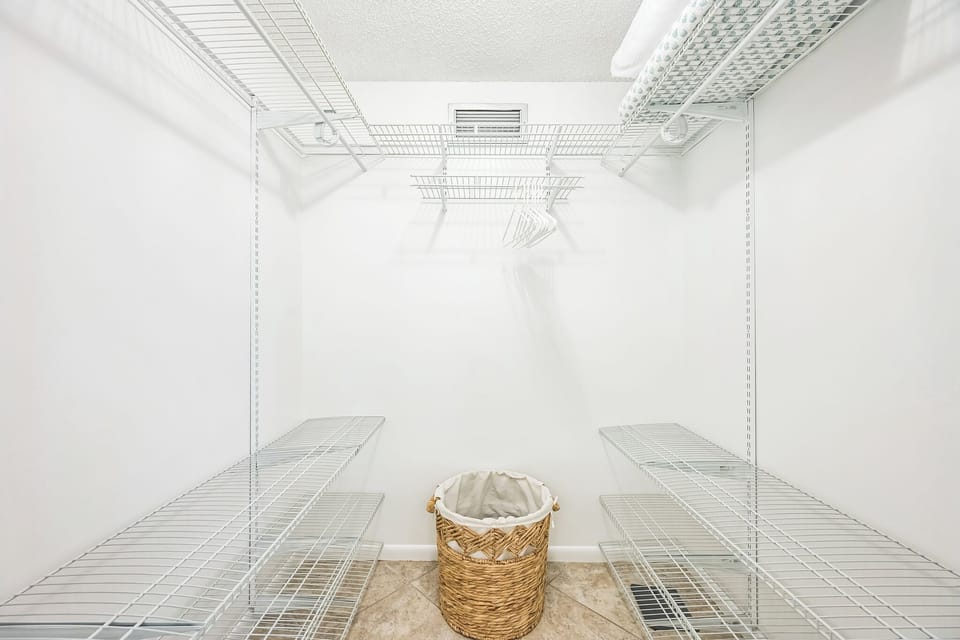 Main bedroom walk in closet