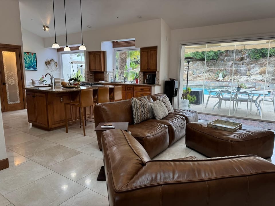 Family room and kitchen view