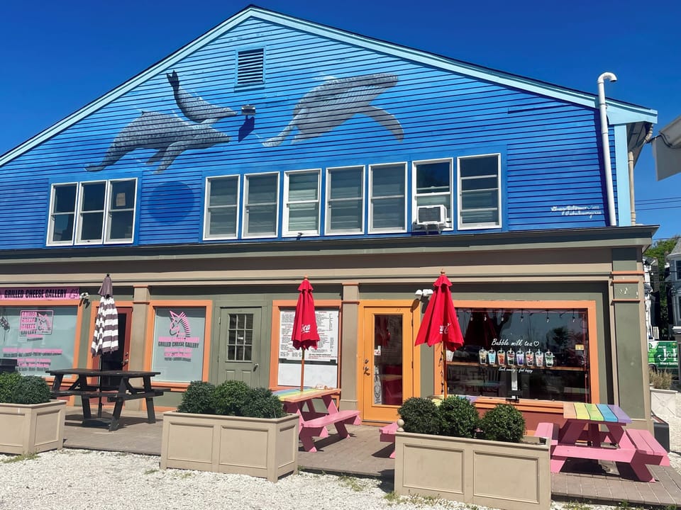 View of building from ferry, condo is upper right corner 