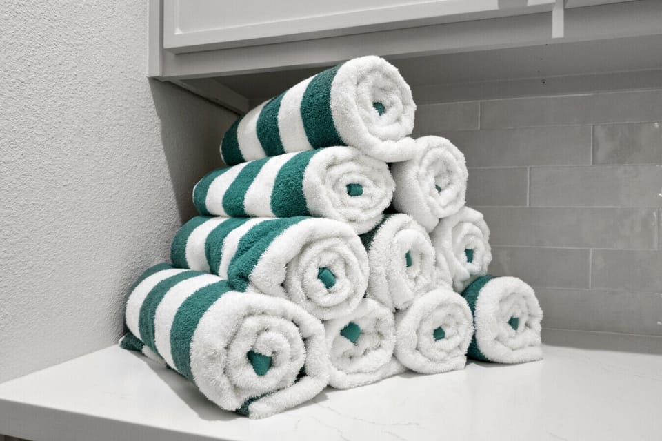 Soft, fresh towels ready for your comfort.
