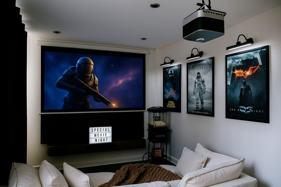 Cozy up in your own private cinema, thoughtfully designed for relaxed evenings and unforgettable movie nights. With stunning 4K visuals and immersive Dolby speakers, it’s the perfect escape into your favorite films.