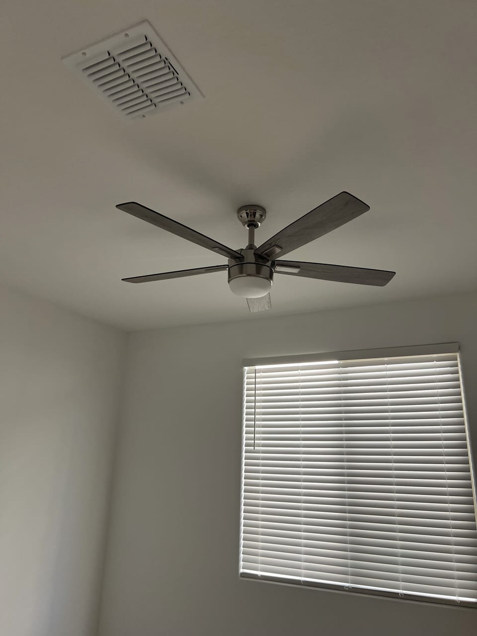 Every room has a remote controlled fan , dimmable overhead light, and side lamp