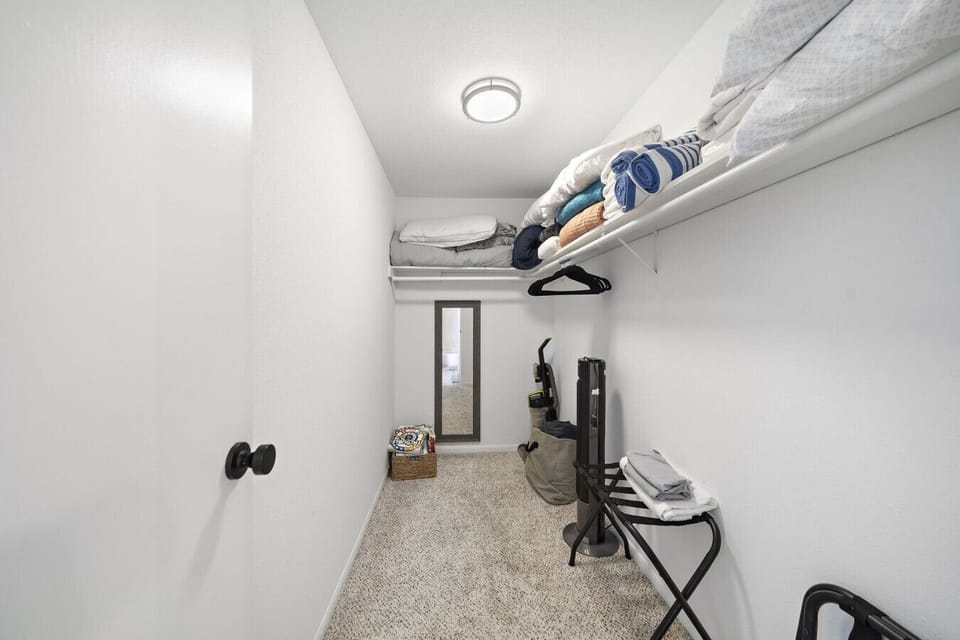 Plenty of closet space for all your bags
