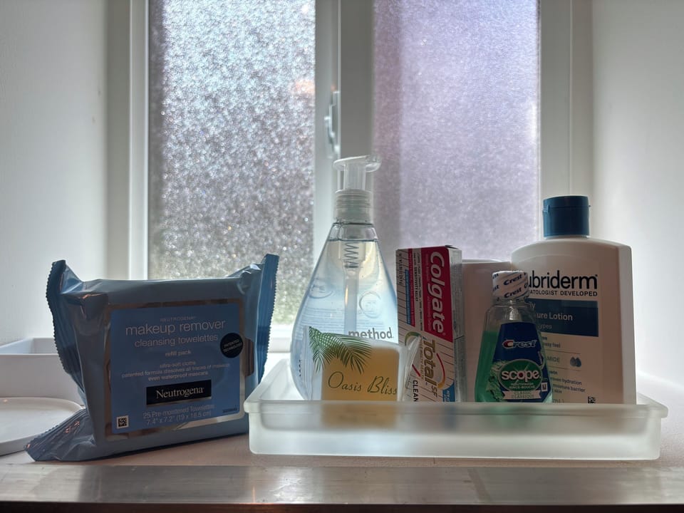 We supply toiletries so you can pack light!
