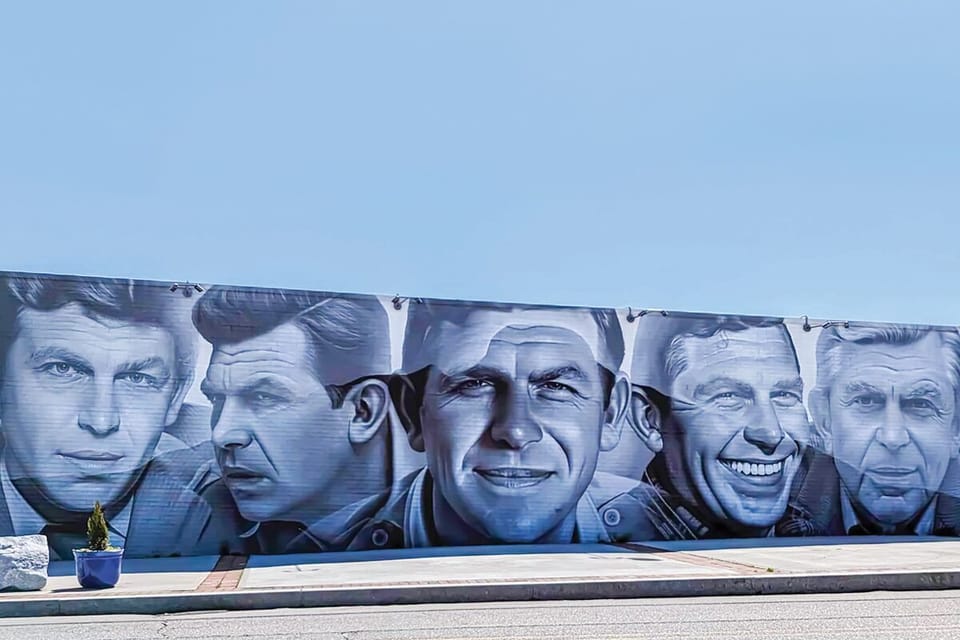 Downtown mural Andy Griffith tribute