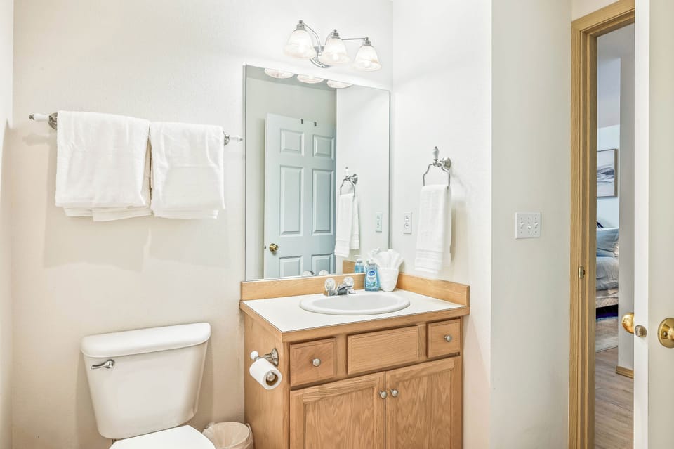 Primary en suite bathroom with walk-in shower