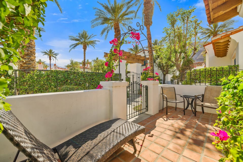 Private Patio off Studio Bedroom