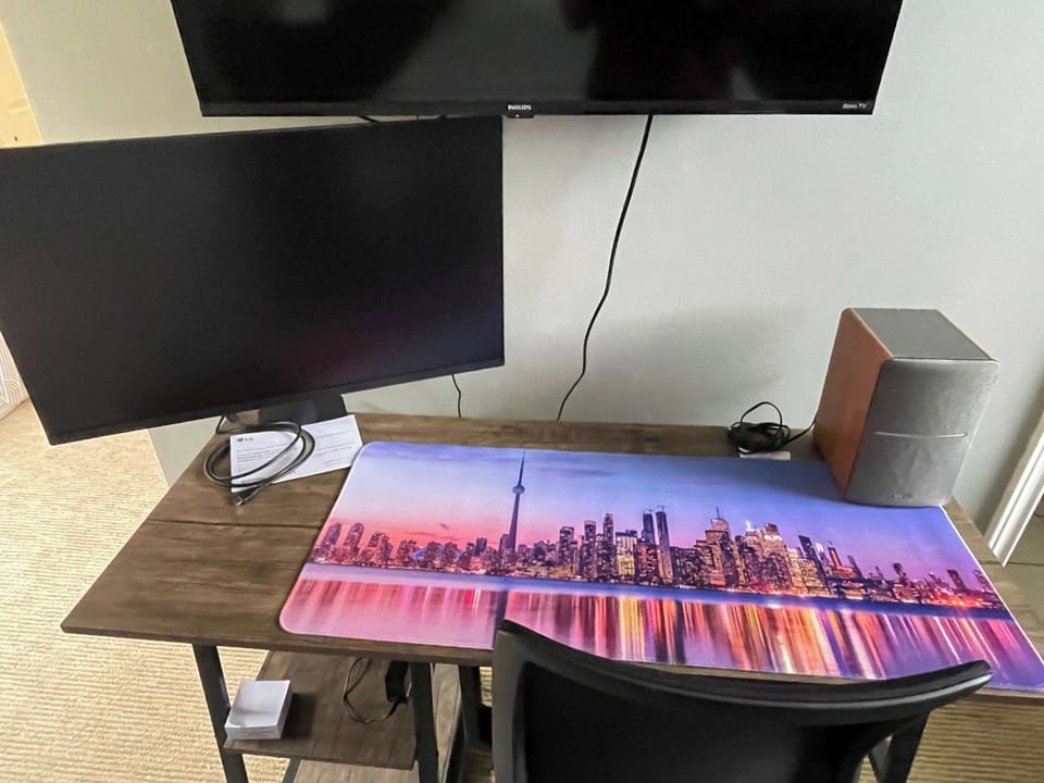 32" Computer Monitor with HDMI Cable located in the Upstairs Loft Bedroom – perfect for work or connecting your laptop