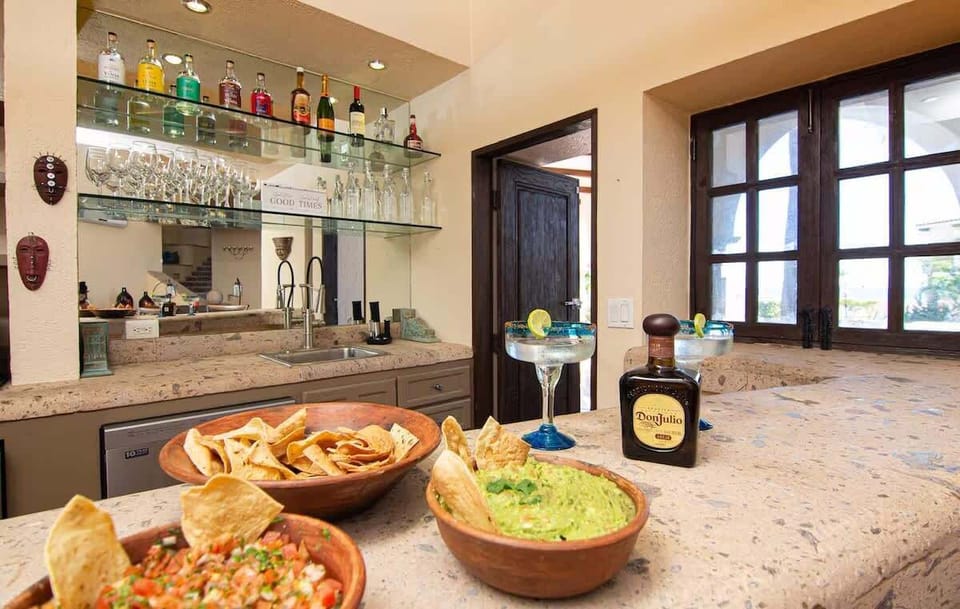 By the living room you have a fully built out bar! 