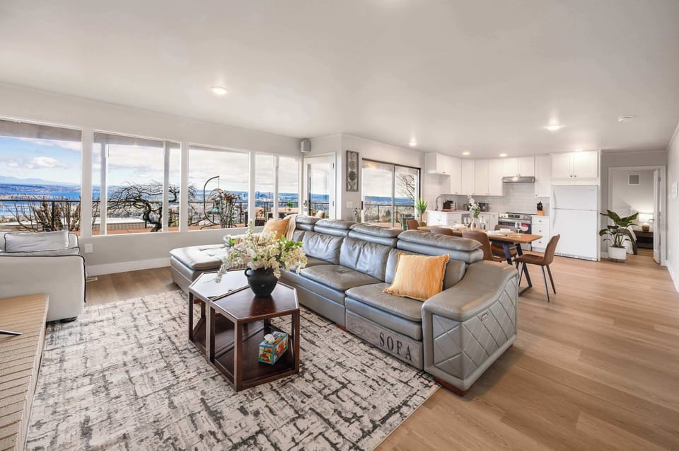 Here is the open concept living room