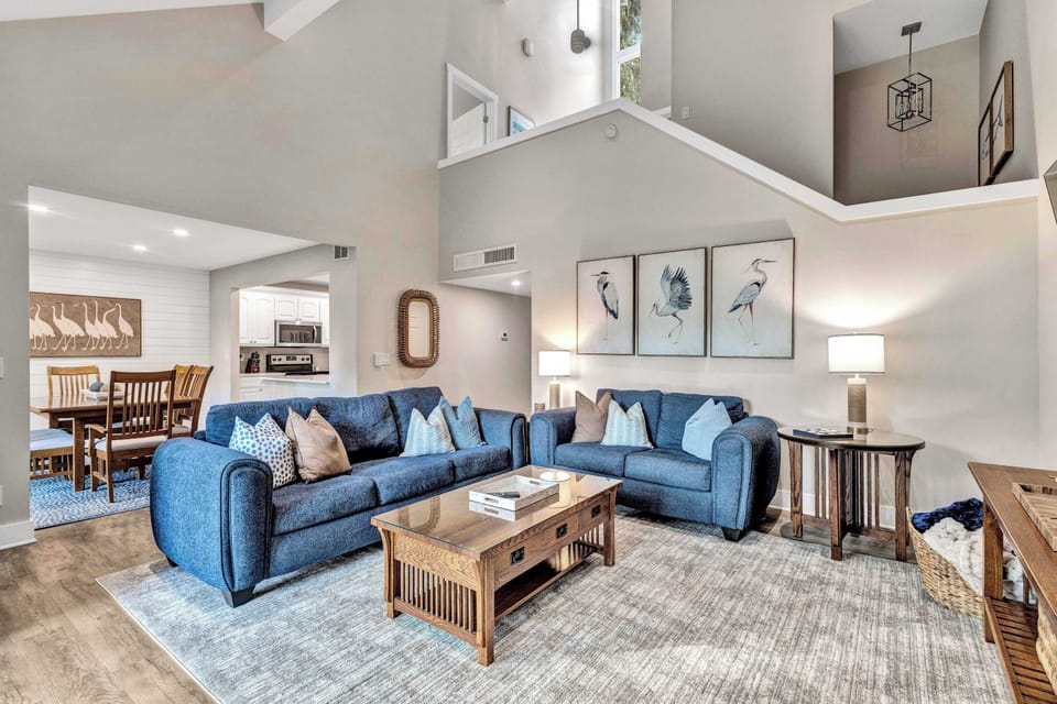 Indoor-Outdoor Living – Sliding doors lead to the private patio, seamlessly connecting the living room to your outdoor retreat.